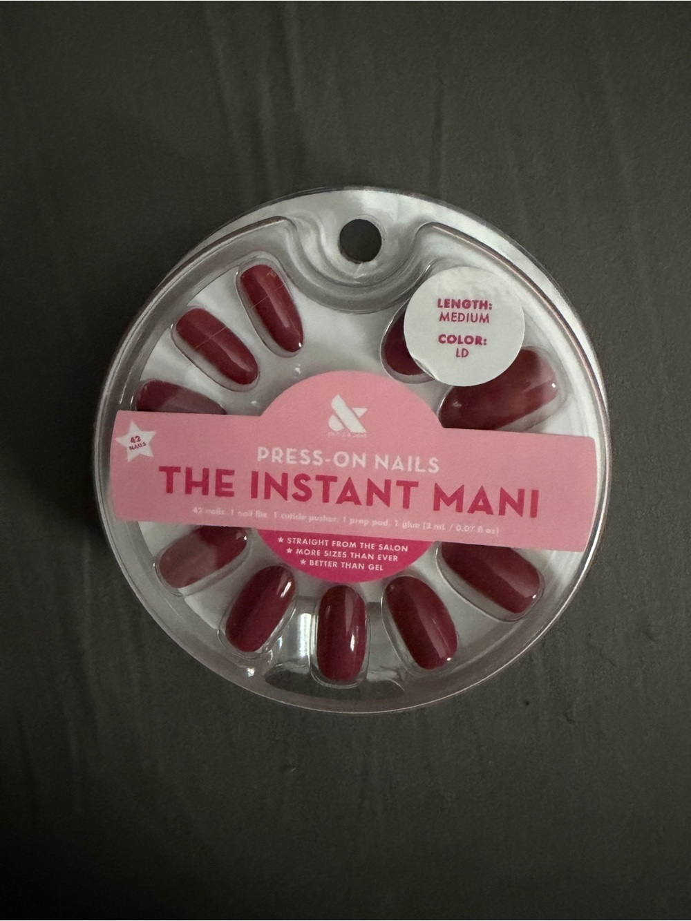 Olive and June The Instant Mani Press-On Nails - Deep Mauve